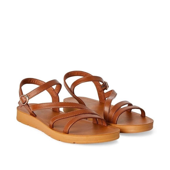 Time and Tru Shoes - Women’s TIME AND TRU cushion sole Tan sandals size 7 NWOB